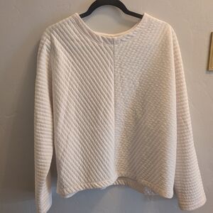 A New Day Cream Quilted Sweater